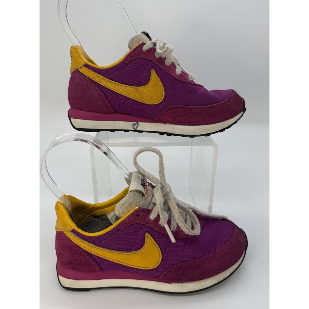 Nike Waffle Trainer 2 PS Girls Size 11 C Fireberry DC8378-600 Preowned Clean